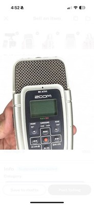Zoom H1 Handy Digital Audio Recorder MP3/WAV
