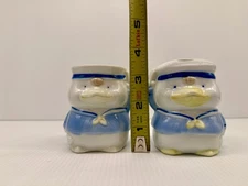 Adorable Duck Salior Toothbrush Holder and Water Tumbler Cup Bathroom  Vintage
