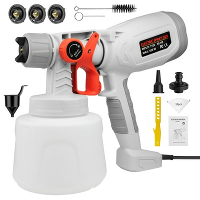 #ad 650w High Pressure Corded Paint Sprayer Electric Airless Hvlp Handheld Spray Gun $29.99