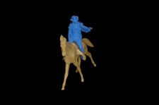 General Custer mounted 7th Cavalry Little Big Horn toy soldiers Marx playset