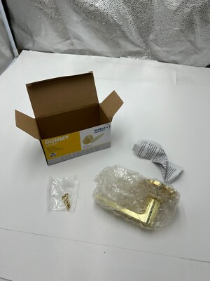 Shield Security Straight Dummy Lever Polish Brass 913922