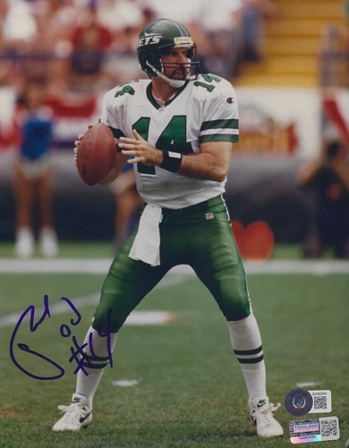 Neil O'Donnell Autographed Signed 8x10 Photo - NFL Jets Steelers - w/Beckett COA