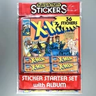 Vintage 1993 Marvel X-Men Diamond Sticker Album Sealed Polybagged
