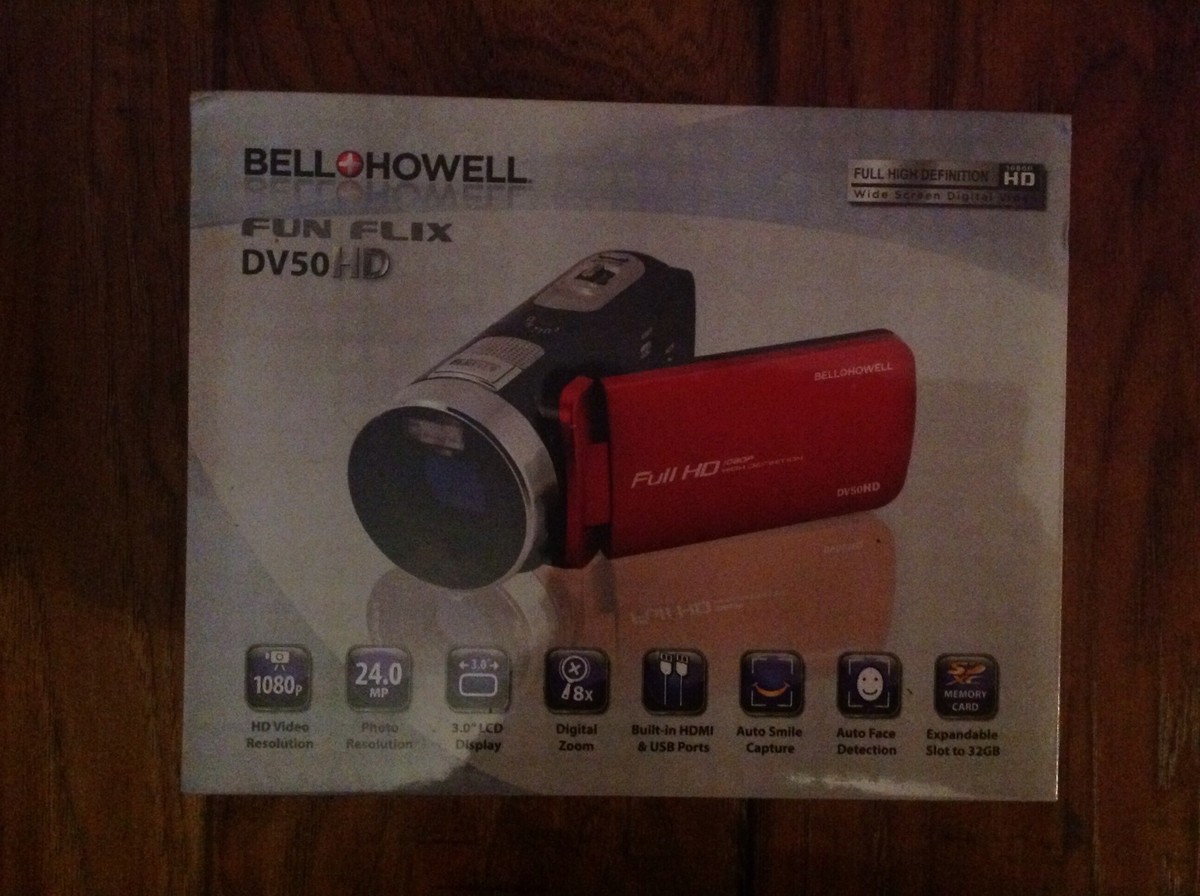 Bell Howell 20.0-megapixel 1080p Dv50hd Fun Flix Camcorder (red