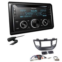 Pioneer Autoradio CD Bluetooth USB Einbauset FüR Hyundai Tucson Ab 2015 Schwarz