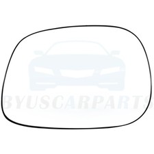 View Mirror Glass Fits 2002-2004 Dodge Ram 1500 Pickup Left Driver Side w/Plate