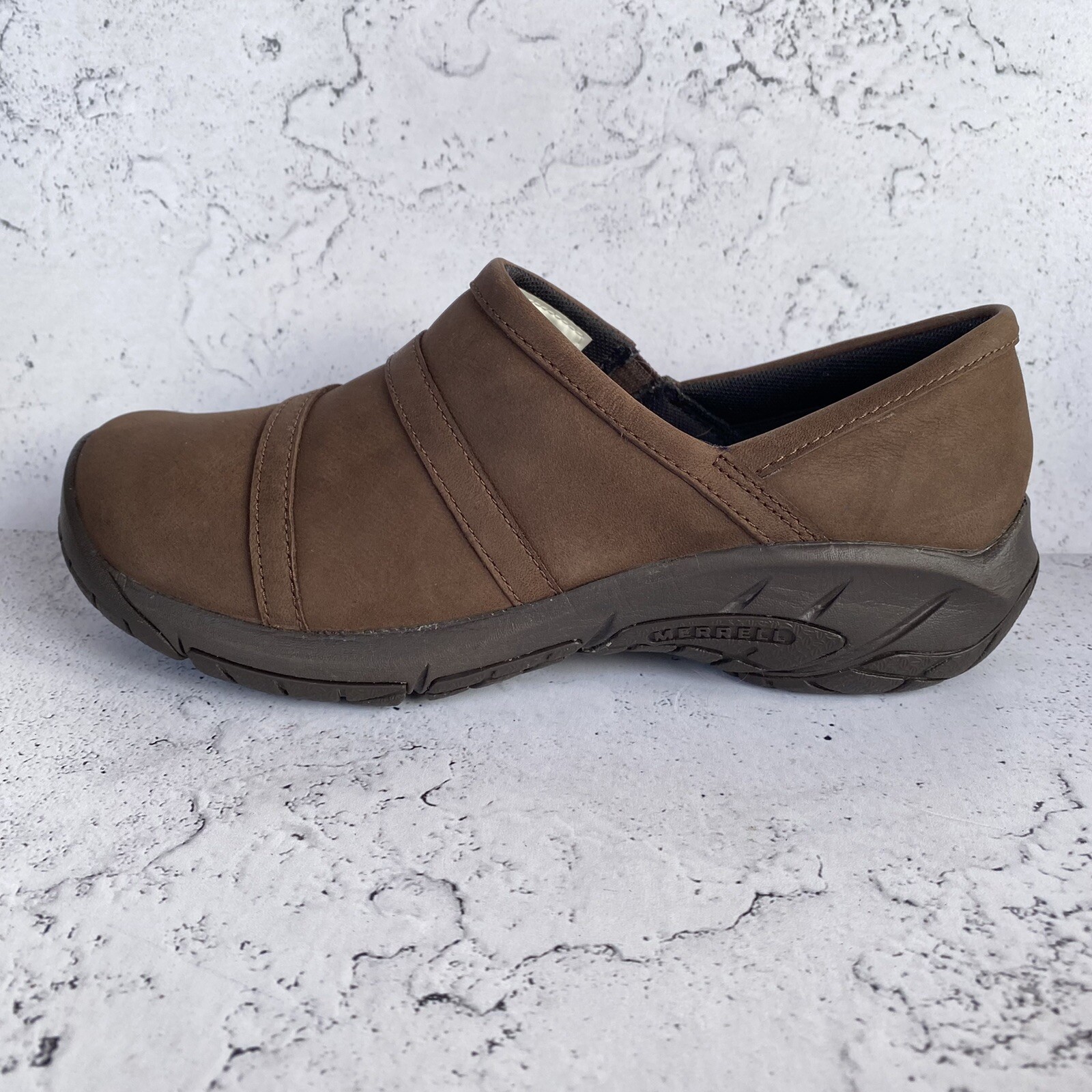 Merrell Encore Moc 4 pelle J001436 scarpe comode slip on donna taglia 6 M marrone