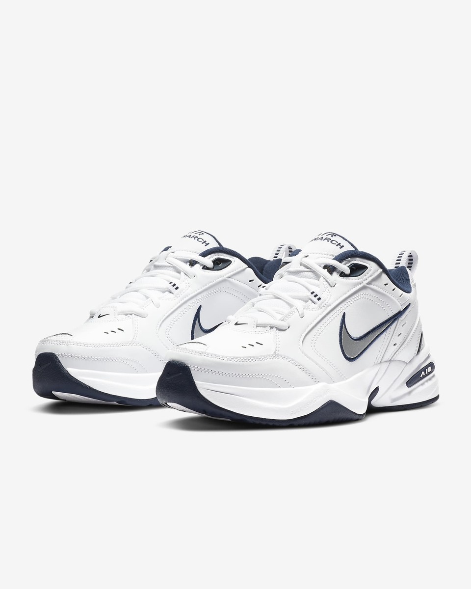 「美品」Nike Air Monarch IV \"White Navy\" Nike Air Monarch IV White Navy Men's - 415445-102 - US