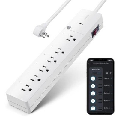 IHome 6 Outlet Smart Surge Protector Works with Alexa and Google Home App Contro
