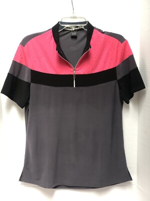 JAMIE SADOCK Women's (M) Lightweight 1/4 Zip S/S Golf Top ~ NICE ONE!
