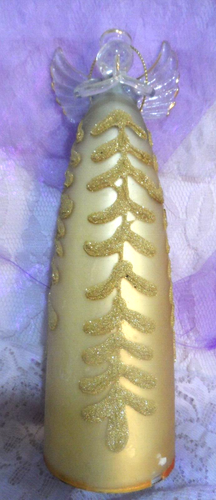 Christmas Angel Figurine - VINTAGE MERCURY GLASS TALL ANGEL - 7-1/2" | eBay