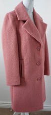 Monsoon Pink 'bella' Boucle Coat Size 10