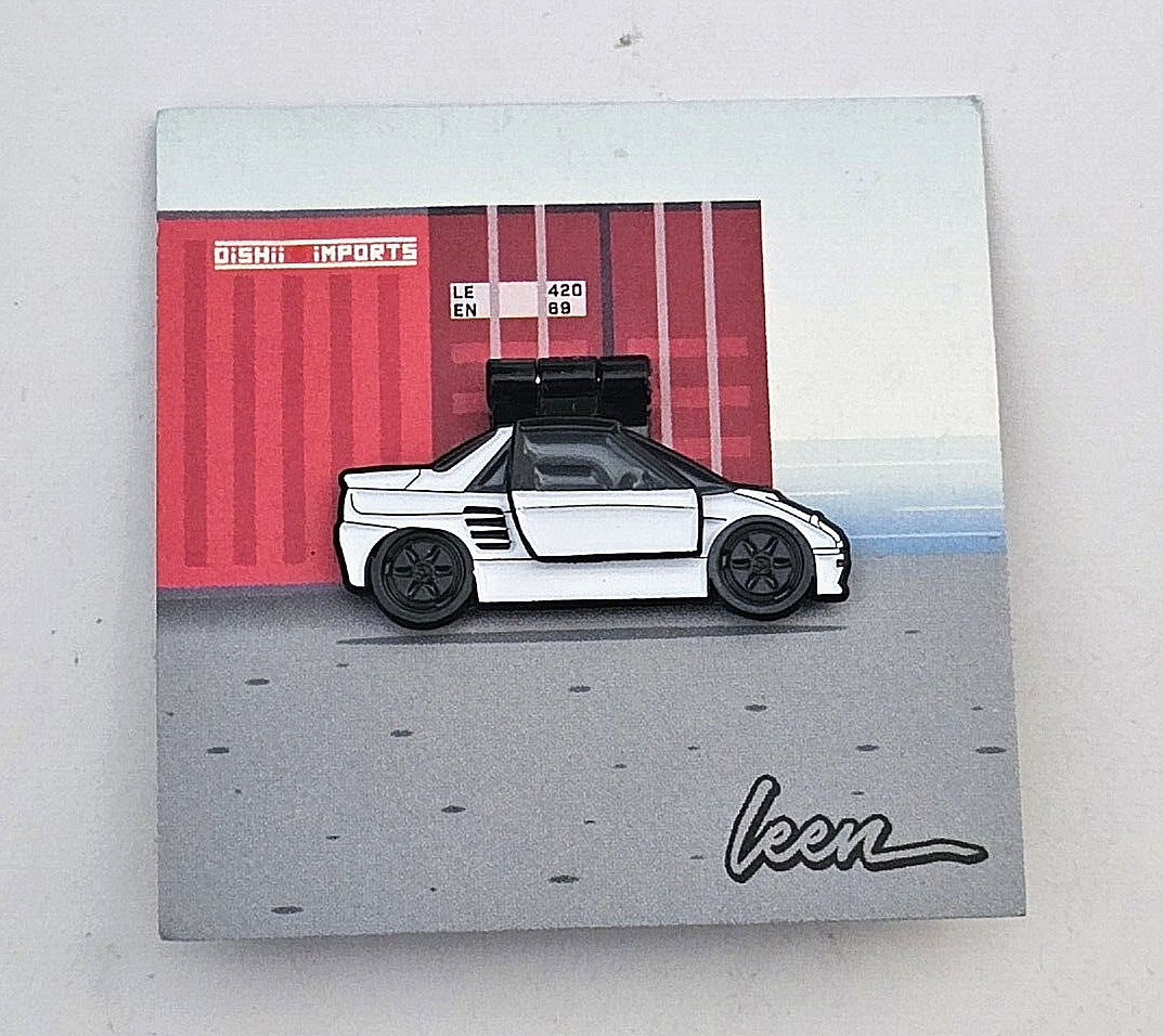 Leen Customs: Oishii Imports Autozam AZ1 Limited Edition Enamel Pin #173/250