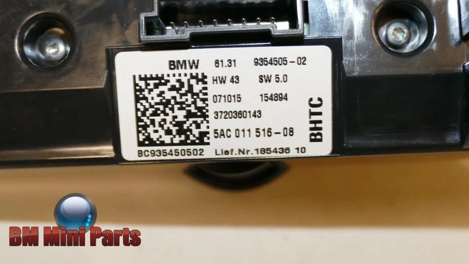 MINI Audio Head Unit Operating Unit Trim Black 61319354505 - Image 3 of 3