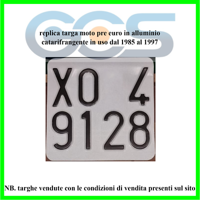 DUPLICATO TARGA AUTO ANTERIORE IN ALLUMINIO REALIZZATA CON ADESIVI RIP - Foto 2