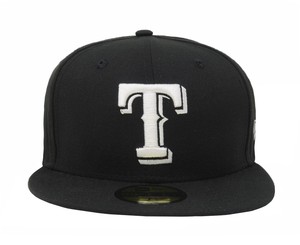 Cheap Clearance Online New Era 59fifty Cap Mlb Texas Rangers Apparel Men Black White Fitted 5950 Hat 100 Genuine Www Crystalglass Ca