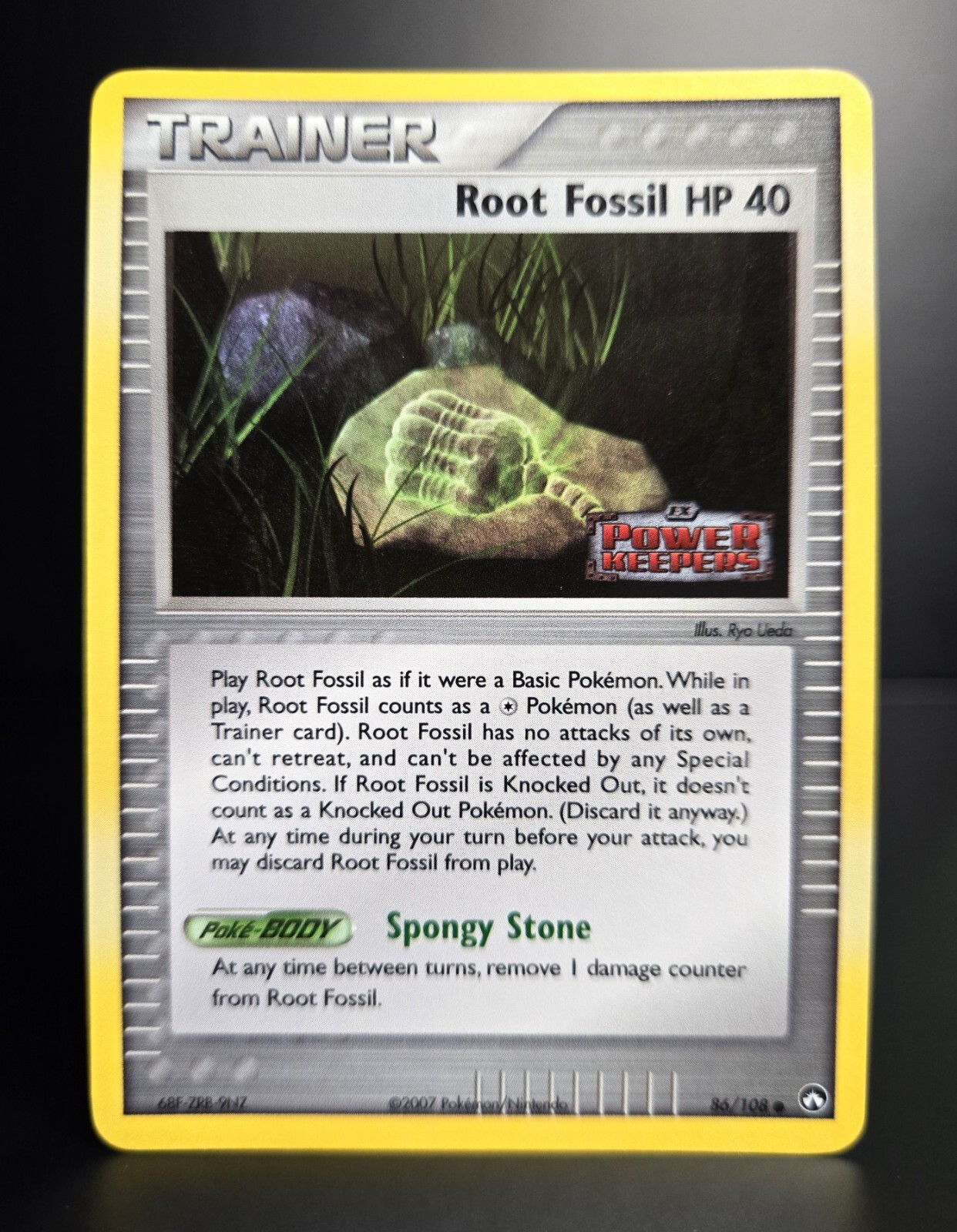 Pokémon TCG - ROOT FOSSIL #86 - STAMPED - REVERSE HOLO - POWER KEEPERS 2007 - NM