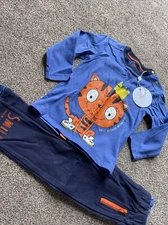 Smile By Julien Macdonald Tiger Top And Joggers Outfit Mothercare 12-18 Months