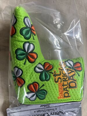 NEUF – Protège-tête De Putter Scotty Cameron St. Patrick's Day – Trèfle Orange/vert – Édition Limitée