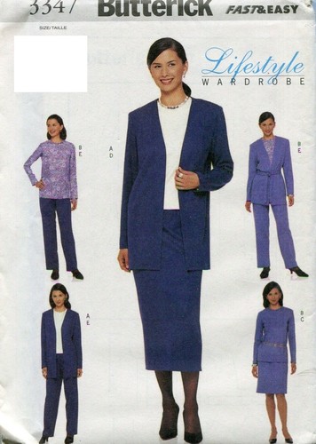 V👗3439 PATRON BUTTERICK VINTAGE SANDRA BETZINA PANTALON VESTE ORIENT 40
