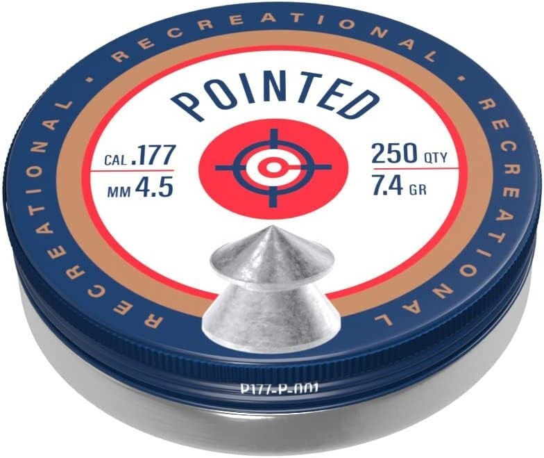 Crosman Pointed Pellets Lead Hunt .177 Caliber Airgun P177 - 250 Ct | eBay