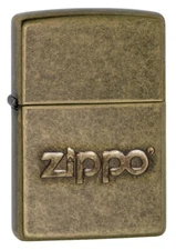 Zippo 28994, Classic Antique Brass Finish Lighter, Stamped, Full Size
