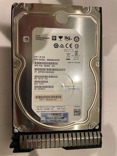 HP MB4000JEFNC HPE 4TB 7.2K 12GB LFF SAS Hard Drive Grade A - Afbeelding 6 van 7