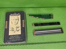 DERWENT GRAPHIC SKETCHING Pencils with Tin 34215 And Graphite Drawing Pencils