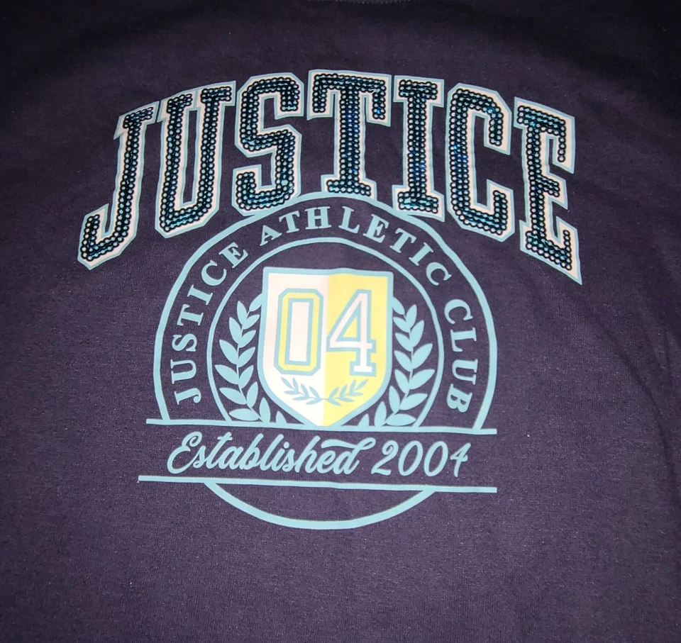 Justice~Vestido Sudadera Niñas Con Lentejuelas Manga Larga~Talla Pequeña, 7/8 Foto 3 de 4