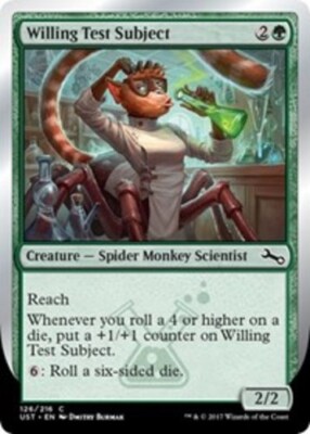 Willing Test Subject ~ Near Mint Unstable MTG Magic UltimateMTG Green Card