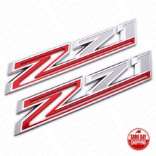 2x For Chevy 19-21 Silverado Z71 Fender Letter Sport Logo Emblem Badge Chrome