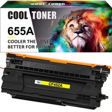 1x Yellow Toner Compatible For HP CF450A 655A LaserJet M652dn M652n M653dn M653x