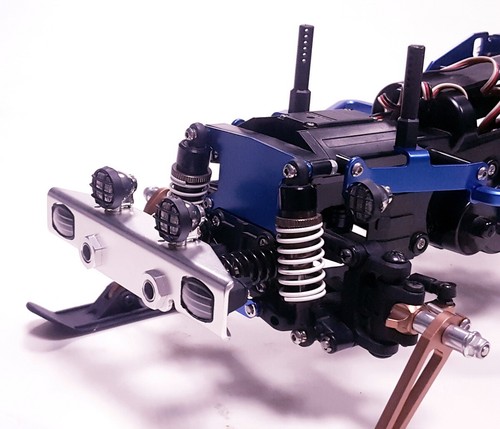 Parte de parachoques/amortiguador opción de aluminio para Tamiya WR02 Suzuki Jimny Wild Willy 2 Farm King - Imagen 22 de 64