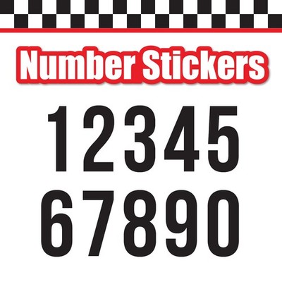 3x 3 Digit Custom Single Number Stickers Decal Locker Door Mailbox Bebas Neue