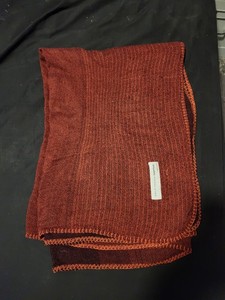 Qantas Airlines David Caon Inflight Blanket Wool Blend Red 59x45” 1H132 Rare