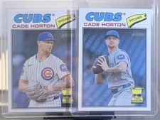 2026 Topps Heritage #396 Cade Horton Image Variation SP & Base Card