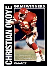 1991 Pinnacle #367 Christian Okoye
