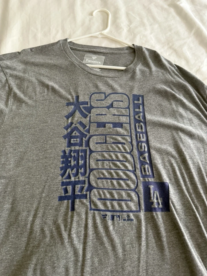 Camiseta usada Fanstics gris Shohei Ohtani LA Dodgers talla XXL Foto 2 de 4