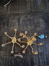 Domek dla lalek para żyrandoli 6-ramiennych świec 