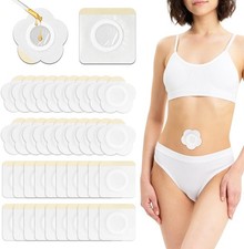 100 Pcs Castor Oil Patches for Belly Button, Self-Adhesive Disposable Empty Cast