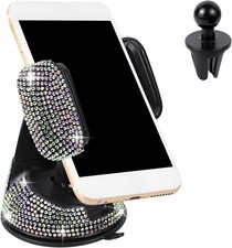 Bling Phone Holder for Car Rhinestone Cell Phone Holder for Dashboard