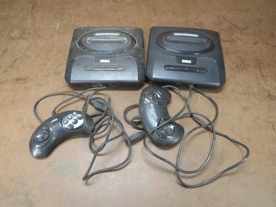 2 Sega Genesis MK-1631 Console & Controller - Untested - For Parts
