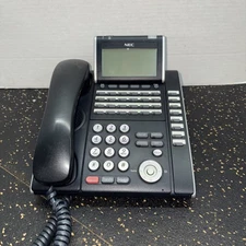 Wood NEC ITL-32D-1 (BK) TEL ILV(XD)Z-Y(BK) DT700 SERIES VoIP IP PHONE W/Stand