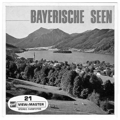3 View-Master Stereo 3D Reels   C430-D,Bayerische Seen,Deutschland,Bavaria Lakes