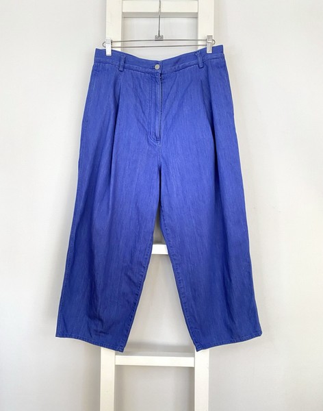 COS cotton denim wide leg barrel jeans pants sz 42 AU 14 / designer relaxed
