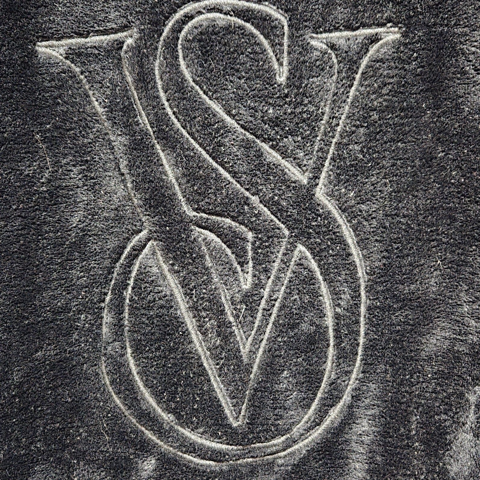 Victoria's Secret Fleece Bath Robe Women's Size XL/XXL Black Embroidered Logo