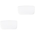 2pcs Bathtub Pillow Adsorptive Pu Square Headrest Pillow for Relief