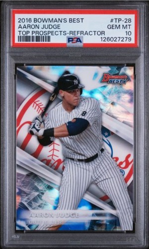 2016 Bowman's Best Top Prospects Aaron Judge #TP-28 Refractor (RC) PSA 10