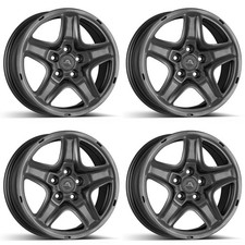 4x Alcar Hybrid Stahlfelgen 4-202300A 09 grey 7.0Jx17 ET35 5x114.3 für Nissan Ju