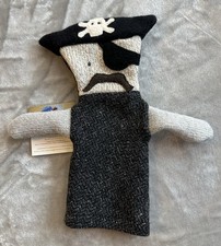 Cate  Levi Pirate Handmade Upcycled Wool Animal Hand Puppet